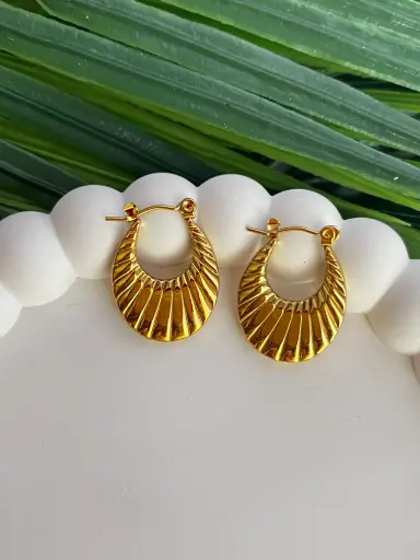 Oval Shaped Anti tarnish hoops